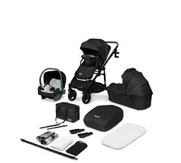 Коляска Lionelo 3 в 1 Mari Tour Black Onyx, чорна (LO-MARI TOUR 3IN1 BLACK ONYX) - мініатюра 3