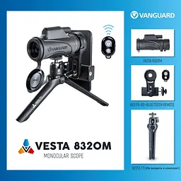 Монокуляр Vanguard Vesta 8x32 WP (Vesta 8320M), Чорний - мініатюра 7