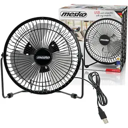 Вентилятор Mesko MS 7322 настільний/ USB/ 4,5Вт/ D=15см/ чорний (MS7322)