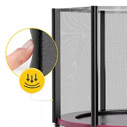 Батут із зовнішньою сіткою 4FIZJO Classic 8FT 252 см Black/Pink (P-5907739314536) - мініатюра 9