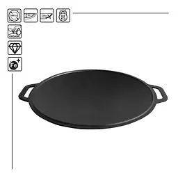 Сковорода-Садж чавунний Brizoll Accessories A400PS 40 см - мініатюра 4