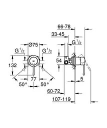 Змішувач для душу Grohe Essence 29197GN0, Золотий - мініатюра 2