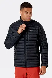 Легкий пуховик Rab Microlight Jacket L Чорний - мініатюра 2