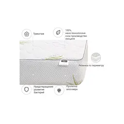 Наматрацник MirSon №1052 Alberto Тенцель (Modal) Strong Aloe Vera 140х200 см (2200001509191) - мініатюра 4
