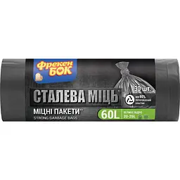 Пакети для сміття Фрекен Бок Сталева міць 60 л 60 шт. (2 уп. х 30 шт.) - мініатюра 2