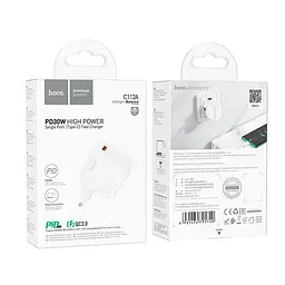 Адаптер мережевий HOCO Advantage single port charger C112A сам блок білий - мініатюра 7