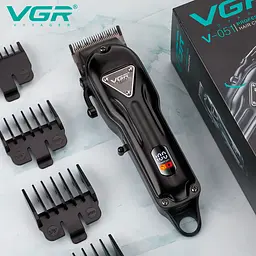 Машинка для стрижки акумуляторна VGR V-051 2500 mAh LED дисплей (4 насадки) - мініатюра 8