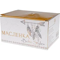 Маслянка SnT Boho style біла 17x12.5x9 см (3397-20) - мініатюра 4