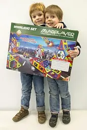Конструктор магнітний Magplayer, 166 елементів (MPA-166) - мініатюра 8