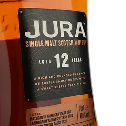 Віскі Jura 12yo Single Malt Scotch Whisky, 40%, 0,7 л + 2 келихи (48042) - мініатюра 4