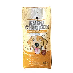 Сухий, гіпоалергенний корм преміум класу Euro Chicken 15 кг для дорослих собак усіх порід з смаком курки
