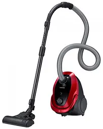 Пилосос Samsung VC07M25E0WR/UK Red 750W, мішковий, сухе прибирання, об'єм 2.5л, телескопічна трубка, насадки універсальна щітка, екодвигун