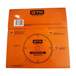 Диск пиляльний GTM 210×30мм, 72 зуби, по дереву (SBW-21072) - мініатюра 3