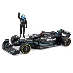 Автомодель з фігуркою Bburago Mercedes-AMG F1 W14 E Performance 1:24 в асортименті (18-28037) - мініатюра 5