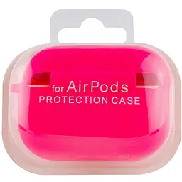 Силіконовий футляр з мікрофіброю для навушників Airpods Pro Рожевий / Barbie pink - мініатюра 4