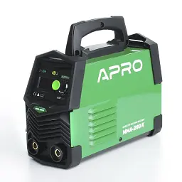 Зварювальний апарат інверторний Apro MMA-260K 4 мм з набором кабелів + пластиковий кейс 30412 - мініатюра 2