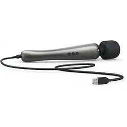 Потужний вібромасажер Dorcel Megawand Chrome Silver - мініатюра 5