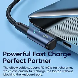 Кабель Toocki USB Type-C to Type-C 100W швидка зарядка 2 м 20V 5A - мініатюра 3