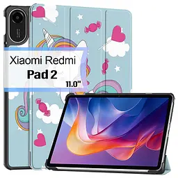 Чохол до планшета BeCover Smart Case Xiaomi Redmi Pad 2 11.0" Unicorn (714626) - мініатюра 2