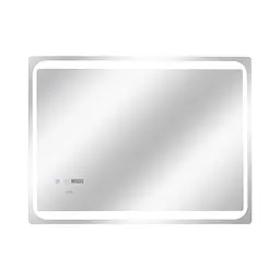 Дзеркало Qtap Mideya 800x600 з LED-підсвічуванням Touch, з антизапотіванням, з годинником, диммером яскравості QT2078NCF8060W - мініатюра 4