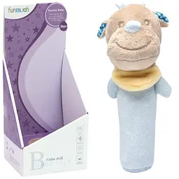 М'яке брязкальце-паличка Funmuch Baby Носоріг (FM555-3H) - мініатюра 3