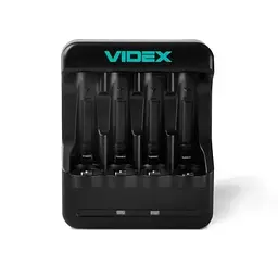 Зарядний пристрій N401 Black 4 x AA/AAA Ni-MH/Cd (300 mAh 2.96V) Videx teh0028621