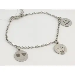 Срібний браслет Qvaliz Смайлики. 905-LU2675 18 - мініатюра 2