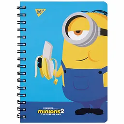 Блокнот Yes Minions Banana А5 cпіраль 80 аркушів з гумкою (151774)