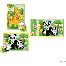М'які пазли Vladi Toys Тварини зоопарку 2 шт. VT1103-45 - мініатюра 2