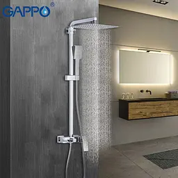 Душова система Gappo G2407-30, білий/хром, Хром - мініатюра 2