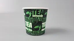 Паперові одноразові склянки 110 мл Юніта TEA зелений (50 шт.)