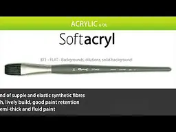Пензль синтетика плоска Raphaël Softacryl, №2, довга ручка (Франція) - мініатюра 2