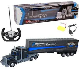 Іграшкова радіокерована фура Freight Express з причепом, 58 см, підсвічування, акумулятор 4.8V, вантажівка на пульті - мініатюра 4