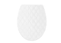 Сидіння - кришка для унітазу Fabrika LEATHER LINE OVAL soft close поліпропілен (FK-P4044) - мініатюра 2