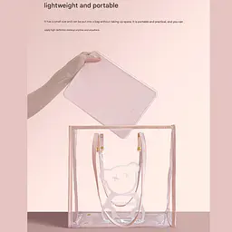 Дзеркало для макіяжу Xiaomi DOCO 11 " Daylight Portable Flat Mirror Pro Pink (324895) - мініатюра 8