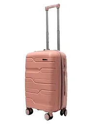 Валіза маленька S поліпропілен Milano bag 0306 56×35×24см 33л Рожевий - мініатюра 1