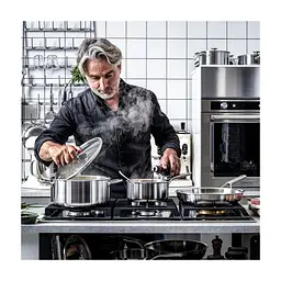 Ківш KitchenAid MSS 18 см 2,1 л з кришкою (CC003257-001) - мініатюра 5