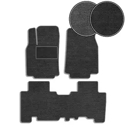 Ворсові килимки для Mazda CX 9 2007-2016 з підп'ятником 5 шт (Carrera)