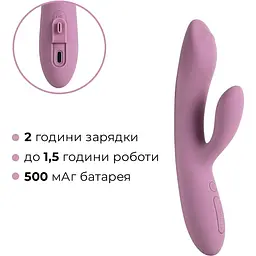 Вібратор-кролик із перлинною стимуляцією точки G Svakom Trysta Neo Violet - мініатюра 7