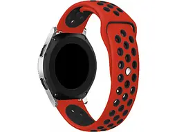 Ремінець BeCover Nike Style for Amazfit Stratos 1/2/2S/3/GTR 2/GTR 47mm/GTR Lite 47mm/Nexo/Pace Red-Black (705817) - мініатюра 3