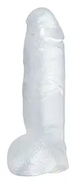 Фалоімітатор Crystal Clear Big Dong 23 см прозорий - мініатюра 3