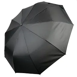 Чоловіча складана парасолька напівавтомат Calm Rain 100 см чорна