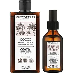 Подарунковий набір Phytorelax Laboratories Sublime Cuddles Coconut: гель для душу 250 мл + олія 100 мл - мініатюра 2