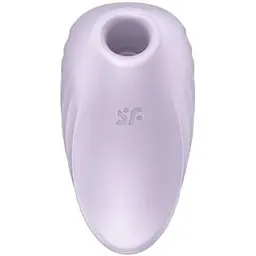Вакуумний кліторальний стимулятор із вібрацією Satisfyer Pearl Diver Violet - мініатюра 3