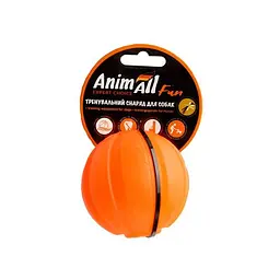 Іграшка AnimAll Fun тренувальний м'яч для собак 5 см помаранчева