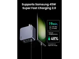 Мережевий зарядний пристрій UGREEN X763 Nexode Pro Space Gray (25877) - мініатюра 7