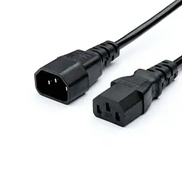 Шнур живлення С13-C14, 3 м, 1.5 мм2, Kingda
