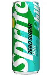 Газований напій Sprite Chill Zero Sugar Mint Zitrone Limette 330 мл