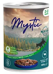 Вологий корм Mystic для цуценят шматочки ягнятини в желе 400г