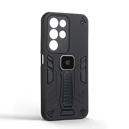 Чехол для Realme C85 Pro 4G, Proover, черный, с подставкой и магнитом, противоударный, ударопрочный, бронированный, панель-накладка, защита всего корпуса, термополиуретан (TPU) + поликарбонат (PC), ArmorStandart (ARM89939) - мініатюра 2